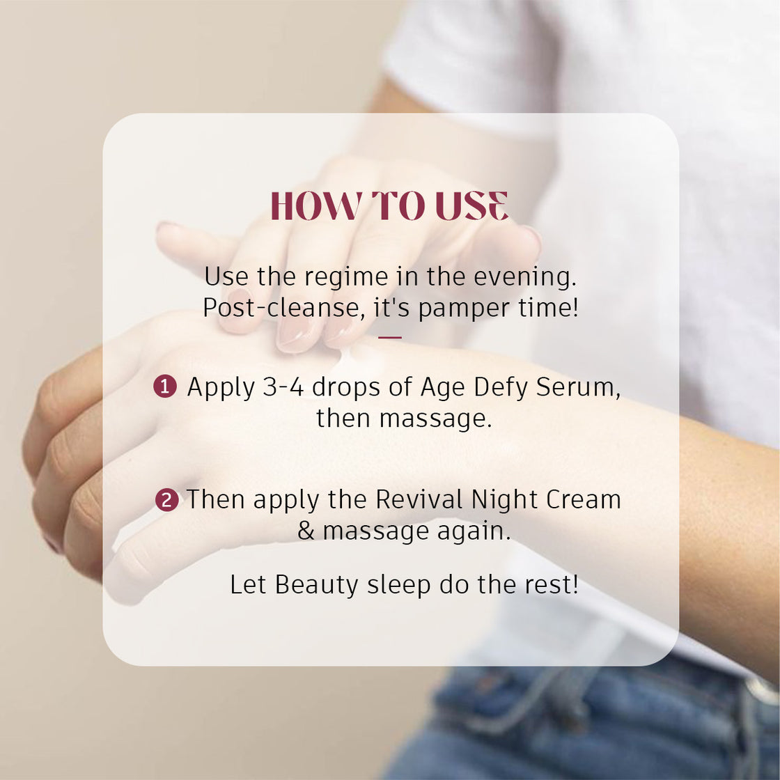 Anti Ageing Combo of Night Cream & Serum