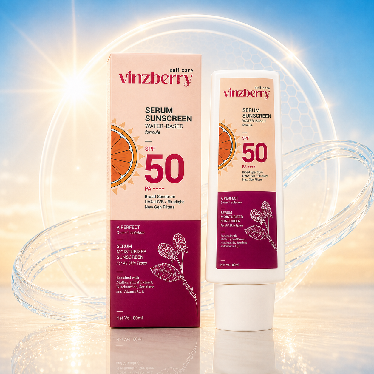 3-in-1 Serum Sunscreen SPF 50+ PA++++